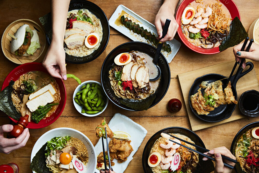 Japanese ramen and street food dishes at Shoryu